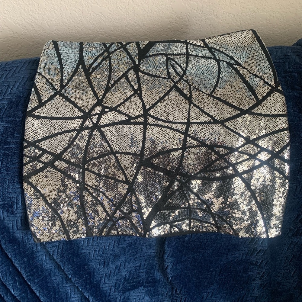 Sequin mini skirt